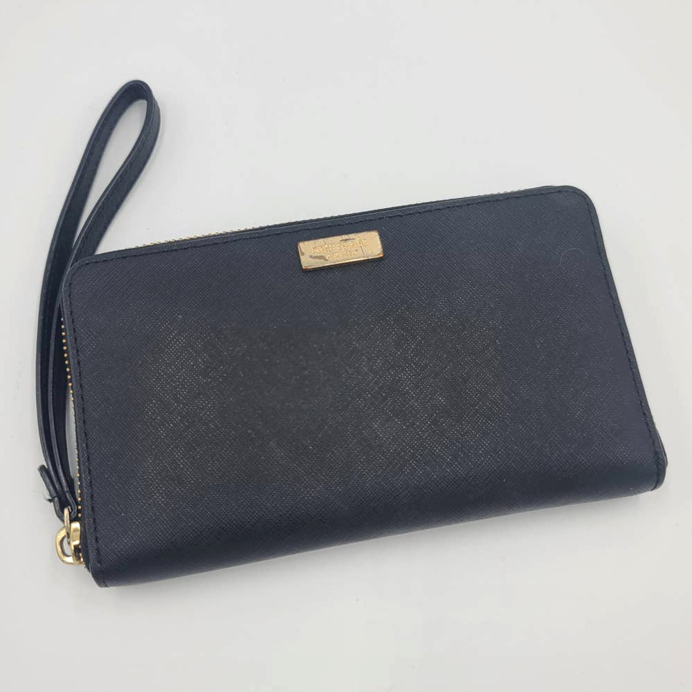 Kate Spade Black Laurel Way Zip Around Wallet